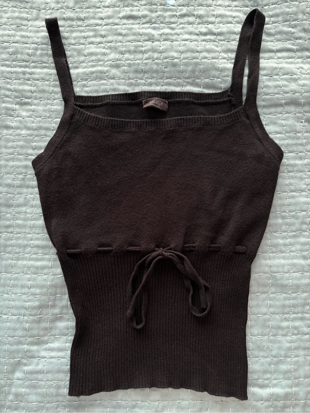 Brandy Melville Black Drawstring Cami